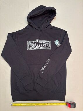 Prince Black Pullover Hoodie with White Logo